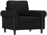 vidaXL Sessel Schwarz 60 cm Kunstleder 359494