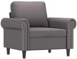 vidaXL Sessel Grau 60 cm Kunstleder 359496