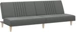 vidaXL Schlafsofa Dunkelgrau Stoff 351882