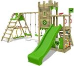 Fatmoose Spielturm BoldBaron Surfswing mit Rutsche Apfelgr&uuml;n