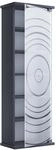 ebuy24 TilanoM Vitrinenschrank CD DVD 6 Ablagen 1 T&uuml;r Anthrazit