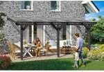 Skan Holz Terrassen&uuml;berdachung Bormio 541 cm x 300 cm Leimholz Anthrazit