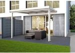 Terrassen&uuml;berdachung Premium (BxT) 309 cm x 306 cm Wei&szlig; Acryl Klima Blue