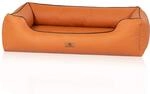 Knuffelwuff Hundebett Lovelock Orthop&auml;disch Kunstleder M-L 85 x 63cm Rusty