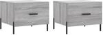vidaXL Couchtische 2 Stk. Grau Sonoma 50x50x40 cm Holzwerkstoff Modell 2