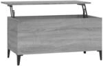 vidaXL Couchtisch Grau Sonoma 90x44,5x45 cm Holzwerkstoff Modell 5