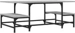 vidaXL Couchtisch Grau Sonoma 100x50,5x40 cm Holzwerkstoff