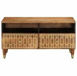 vidaXL Couchtisch 80x54x40 cm Massivholz Mango Modell 3