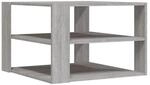 vidaXL Couchtisch Grau Sonoma 59,5x59,5x40 cm Holzwerkstoff