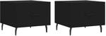 vidaXL Couchtische 2 Stk. Schwarz 50x50x40 cm Holzwerkstoff Modell 2