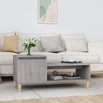 vidaXL Couchtisch Grau Sonoma 100x50x45 cm Holzwerkstoff Modell 2