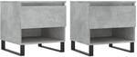 vidaXL Couchtische 2 Stk. Betongrau 50x46x50 cm Holzwerkstoff Modell 2
