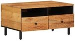 vidaXL Couchtisch 80x54x40 cm Massivholz Akazie