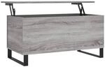 vidaXL Couchtisch Grau Sonoma 90x44,5x45 cm Holzwerkstoff Modell 2