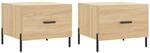 vidaXL Couchtische 2 Stk. Sonoma-Eiche 50x50x40 cm Holzwerkstoff Modell 7