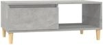 vidaXL Couchtisch Betongrau 90x50x36,5 cm Holzwerkstoff Modell 13