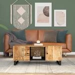 vidaXL Couchtisch 100x54x40 cm Massivholz Mango & Holzwerkstoff Modell 1