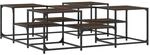 vidaXL Couchtisch Braun Eichen-Optik 121x121x40 cm Holzwerkstoff