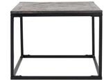 WOMO-DESIGN Design Beistelltisch 60 x 60 cm Handgefertigt Quadratisch Grau