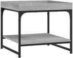 vidaXL Couchtisch Grau Sonoma 49,5x49,5x45 cm Holzwerkstoff