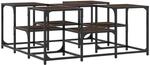 vidaXL Couchtisch Braun Eichen-Optik 91x91x40 cm Holzwerkstoff
