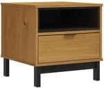 vidaXL Beistelltisch FLAM 50x50x50 cm Massivholz Kiefer