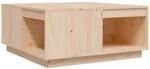 vidaXL Couchtisch 80x81x36,5 cm Massivholz Kiefer