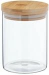 Relaxdays 3er Set Vorratsgl&auml;ser Glas Transparent Luftdicht 13 cm x 10 cm 650 ml