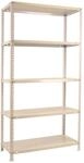 PROREGAL Schraubregal Panda HxBxT 180 x 80 x 50 cm Fachlast 100 kg Wei&szlig;