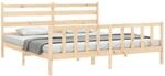 vidaXL Massivholzbett ohne Matratze 200x200 cm Kiefer 3192056