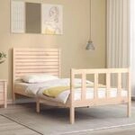 vidaXL Massivholzbett ohne Matratze 90x200 Kiefernholz 3193191
