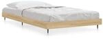 vidaXL Bettgestell ohne Matratze Sonoma-Eiche 100x200 cm Holzwerkstoff 832160