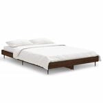 vidaXL Bettgestell ohne Matratze Braun Eichen-Optik 120x190 cm Holzwerkstoff 832300