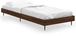 vidaXL Bettgestell ohne Matratze Braun Eichen-Optik 75x190 cm Holzwerkstoff 832316