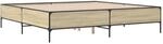 vidaXL Bettgestell Sonoma-Eiche 180x200 cm Holzwerkstoff und Metall 3279783