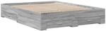 vidaXL Bettgestell mit Schubladen Grau Sonoma 160x200 cm Holzwerkstoff 3280375