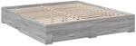 vidaXL Bettgestell mit Schubladen Grau Sonoma 180x200cm Holzwerkstoff 3280368