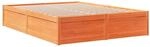 vidaXL Massivholzbett ohne Matratze Wachsbraun 140x190 cm Kiefernholz 3282383