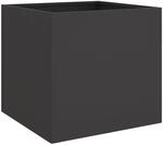 vidaXL Pflanzk&uuml;bel 2 Stk Schwarz 42x40x39 cm Stahl 841548
