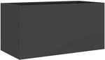 vidaXL Pflanzk&uuml;bel Schwarz 62x30x29 cm Stahl 841589