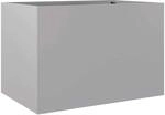 vidaXL Pflanzk&uuml;bel Silbern 62x40x39 cm Verzinkter Stahl 841600