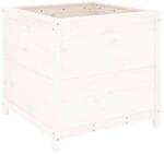 vidaXL Pflanzk&uuml;bel Wei&szlig; 82,5x82,5x78 cm Massivholz Kiefer 825304
