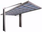 Ximax Carport Miro Typ 3150 Typ 150 Edelstahl-Look 305x503 cm Sonderfertigung