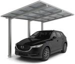 Ximax Alu Carport Linea Typ 110 Edelstahl-Look XS 243 x 556 cm Sonderfertigung