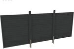 Skan Holz R&uuml;ckwand Profilschalung 550 cm x 200 cm Schiefergrau