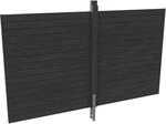 Skan Holz R&uuml;ckwand Profilschalung 355 cm x 200cm Schiefergrau