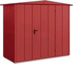 H&ouml;rmann Ger&auml;tehaus Elegant mit Satteldach Typ 1 RAL3004 Purpurrot Einzelt&uuml;r