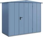 H&ouml;rmann Ger&auml;tehaus Elegant mit Satteldach Typ 1 RAL5014 Taubenblau Einzelt&uuml;r
