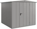 H&ouml;rmann Ger&auml;tehaus Elegant mit Satteldach Typ 2 RAL9007 Graualuminium...