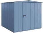 H&ouml;rmann Ger&auml;tehaus Elegant mit Satteldach Typ 2 RAL5014 Taubenblau Einzelt&uuml;r